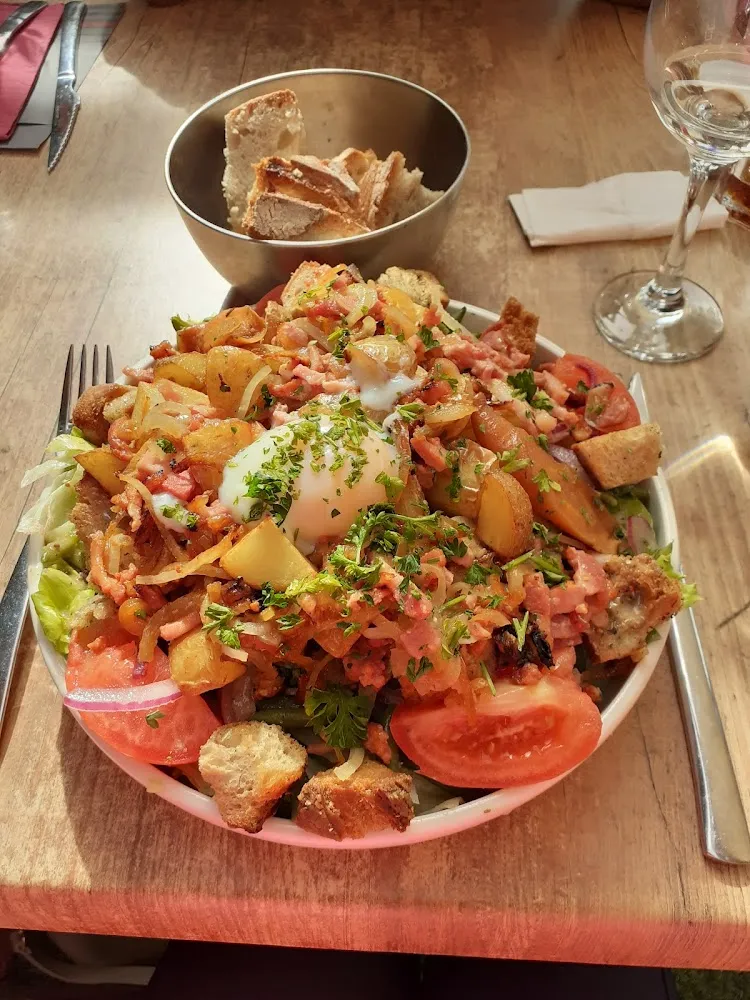 Salade Lardons Haricots Œuf Parfait